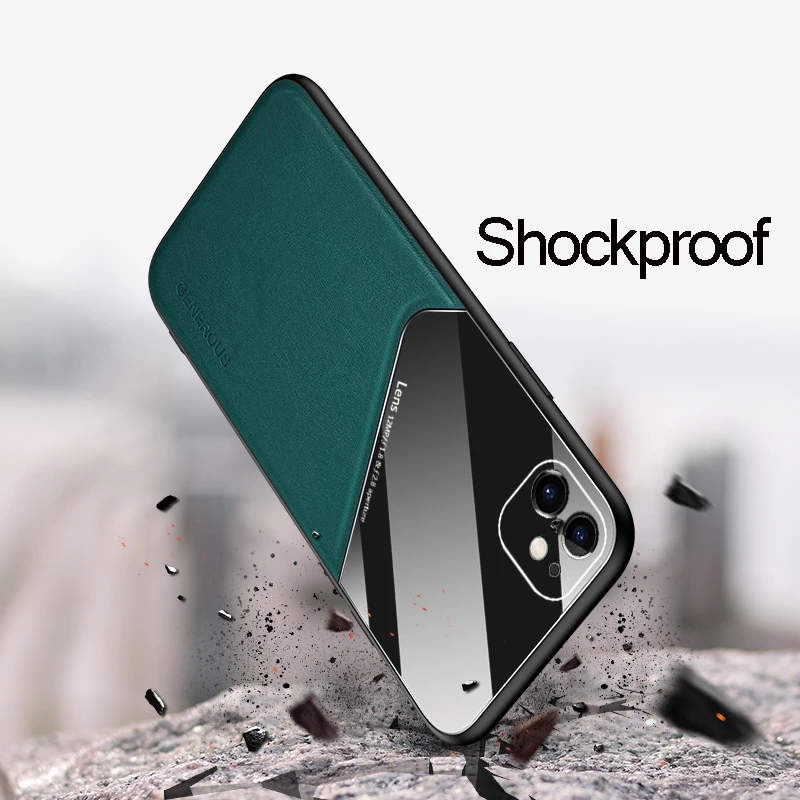 Чехол Funda для iPhone 12 Pro Max 11 XS XR 6 6S 7 8 Plus деловой чехол из искусственной кожи