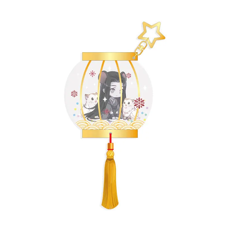 

Anime Grandmaster of Demonic Cultivation MDZS Wuxian Wangji Cosplay Acrylic Figure Keychain Model Lantern Pendant Gifts