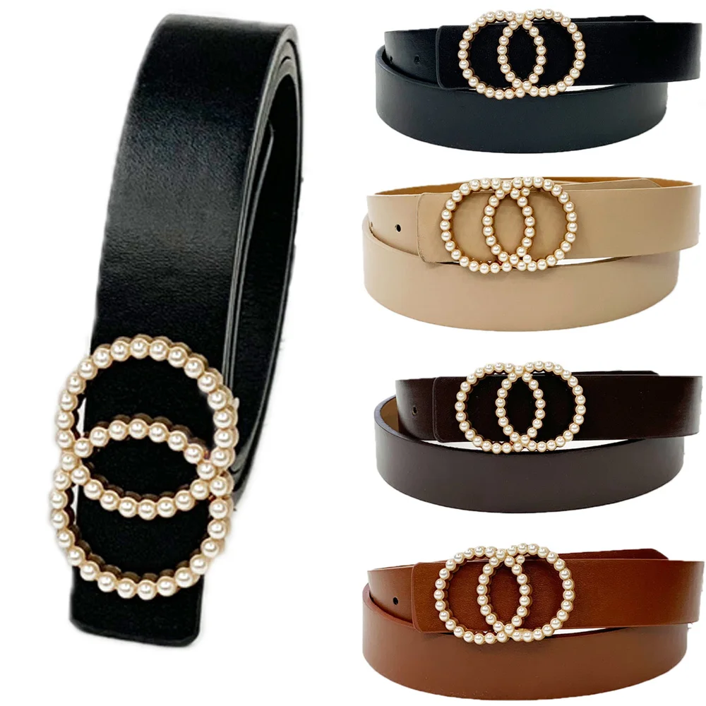 Женский пояс с двойным кольцом модный поясной ремень из искусственной кожи