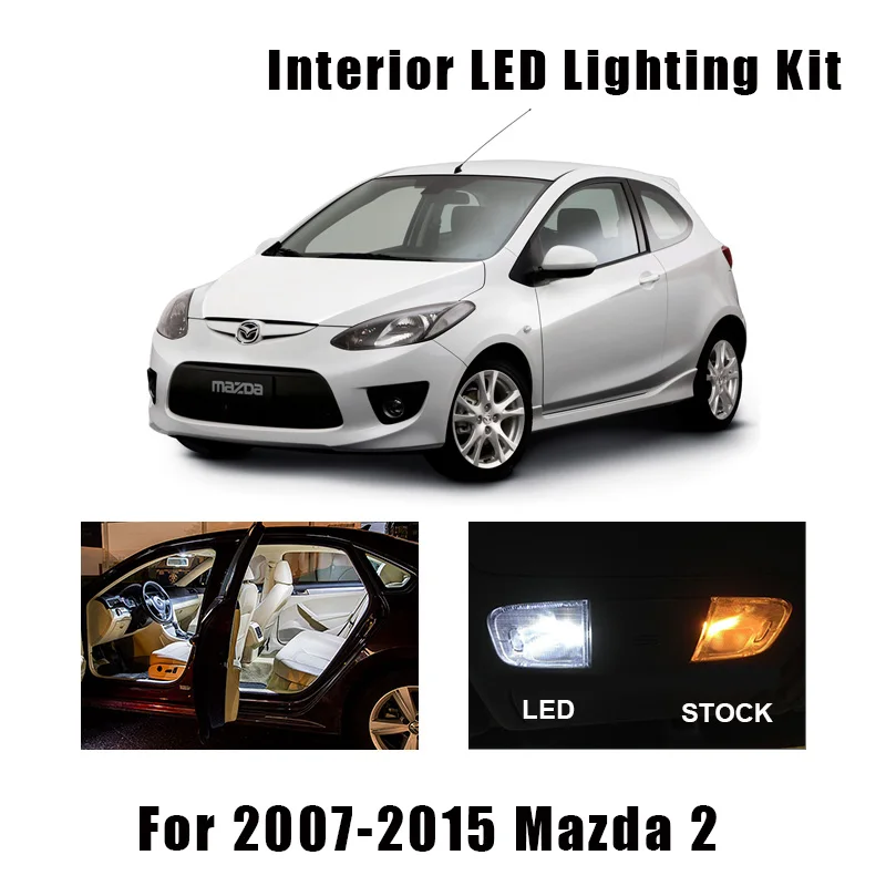 11 шт. автомобильные аксессуары для Mazda 2 2007 2015|Сигнальная лампа| |