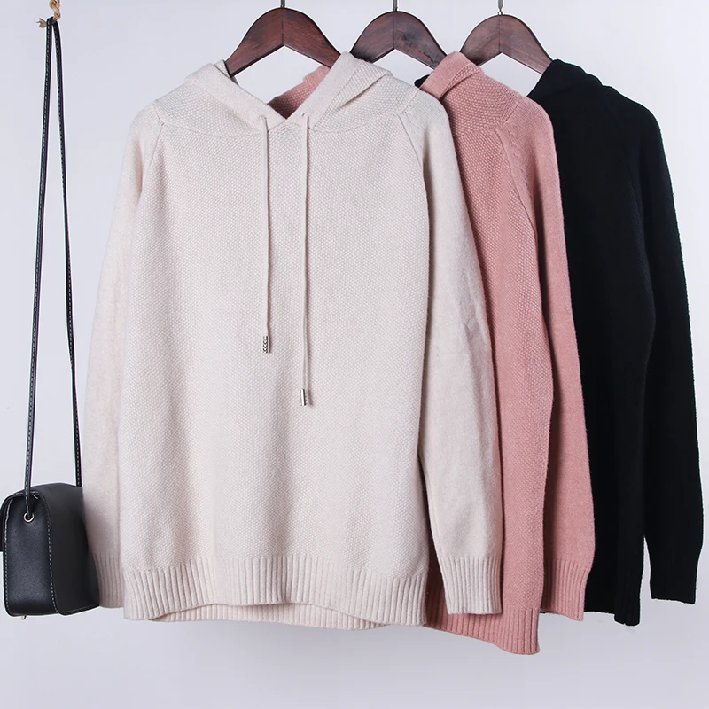 Shellsuning/вязаный свитер с капюшоном Пуловер большого размера для женщин Сезон