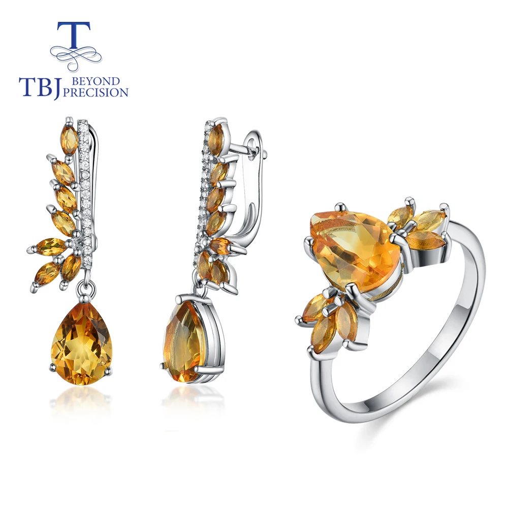 Женский комплект украшений с цветами TBJ Ювелирное Украшение природным