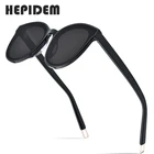 HEPIDEM Новые ацетатные Круглые Солнцезащитные очки HEPIDEM для мужчин и женщин, нежные брендовые дизайнерские солнцезащитные очки для мужчин, зеркальные UV400 gm Black Peter