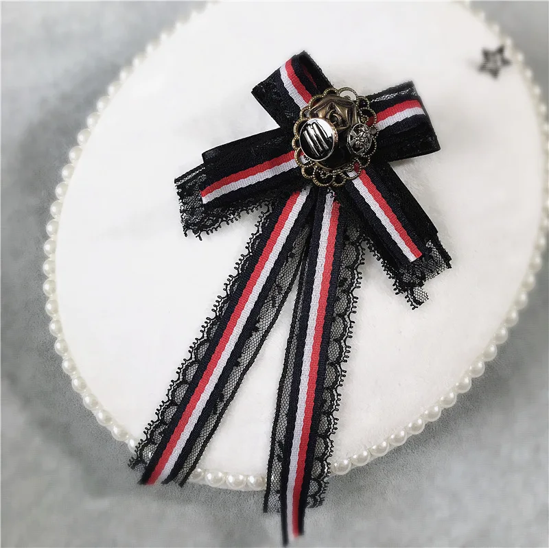 Ботильоны в винтажном стиле Корейская колледж с украшением виде бантика женские