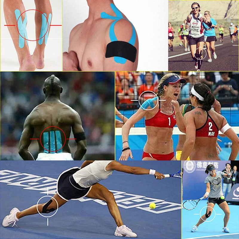 Кинезиологическая лента 5 см/10 см эластичная Kinesio Bbalance в Корейском стиле для