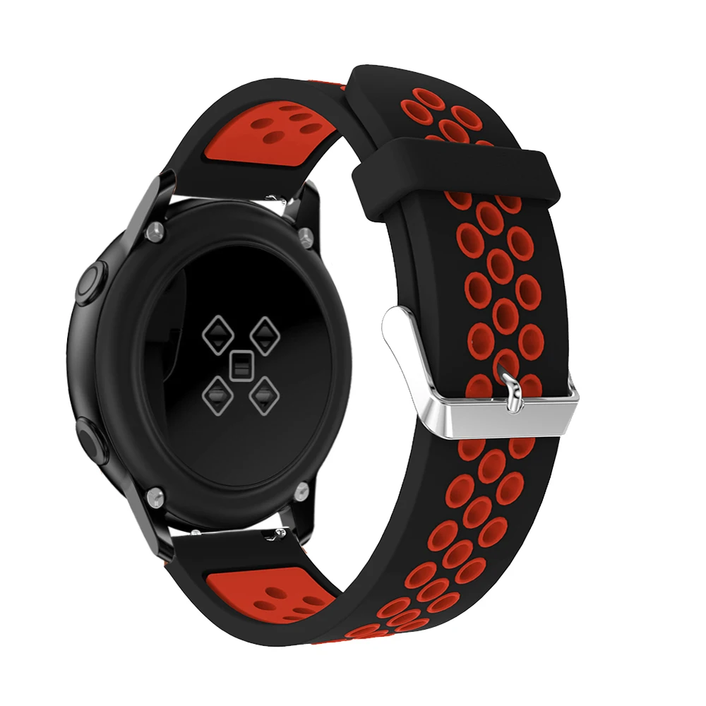 20 мм ремешок силиконовый для Samsung Galaxy 42 активные часы замена Браслет Amazfit Pace