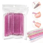 50100 шт многоразовые хрустальные палочки двойной конец ногтей кутикулы толкатель для кутикулы инструмент для удаления педикюра Уход за ногтями инструменты для маникюра