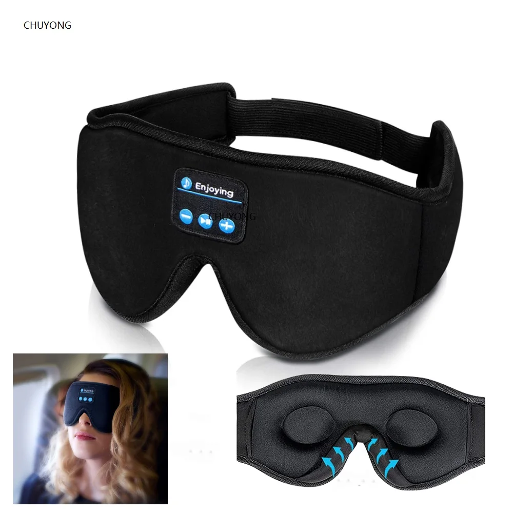 

TWS wireless headphones with Bluetooth v5.0, breathable devices, anti-fog sleep, calls and music, eye masks,2020
