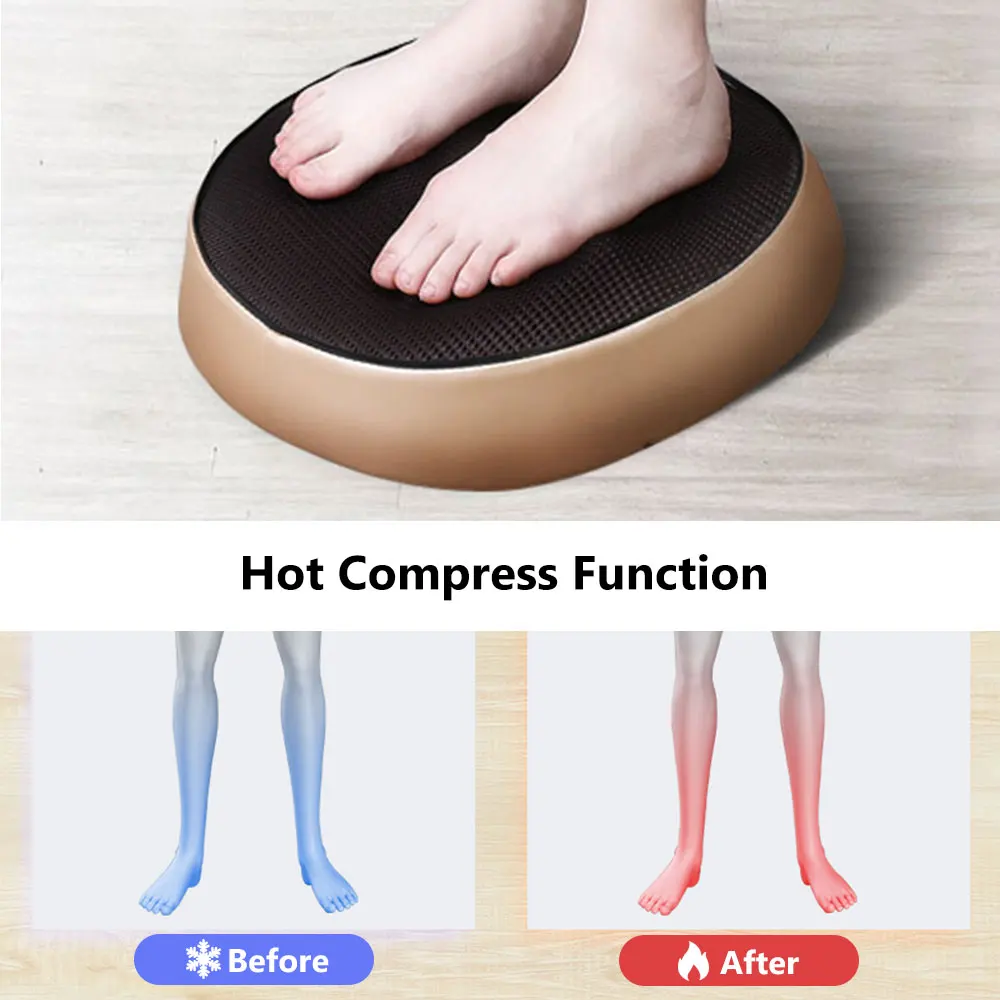 Электрический роликовый массажер для ног модный кожаный инфракрасный икр спины