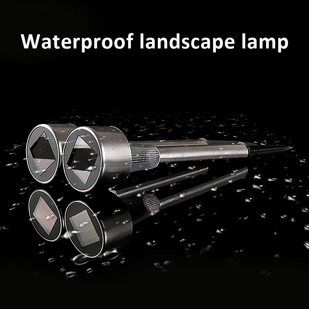 Солнечный уличный газонный светильник из нержавеющей стали s садовое