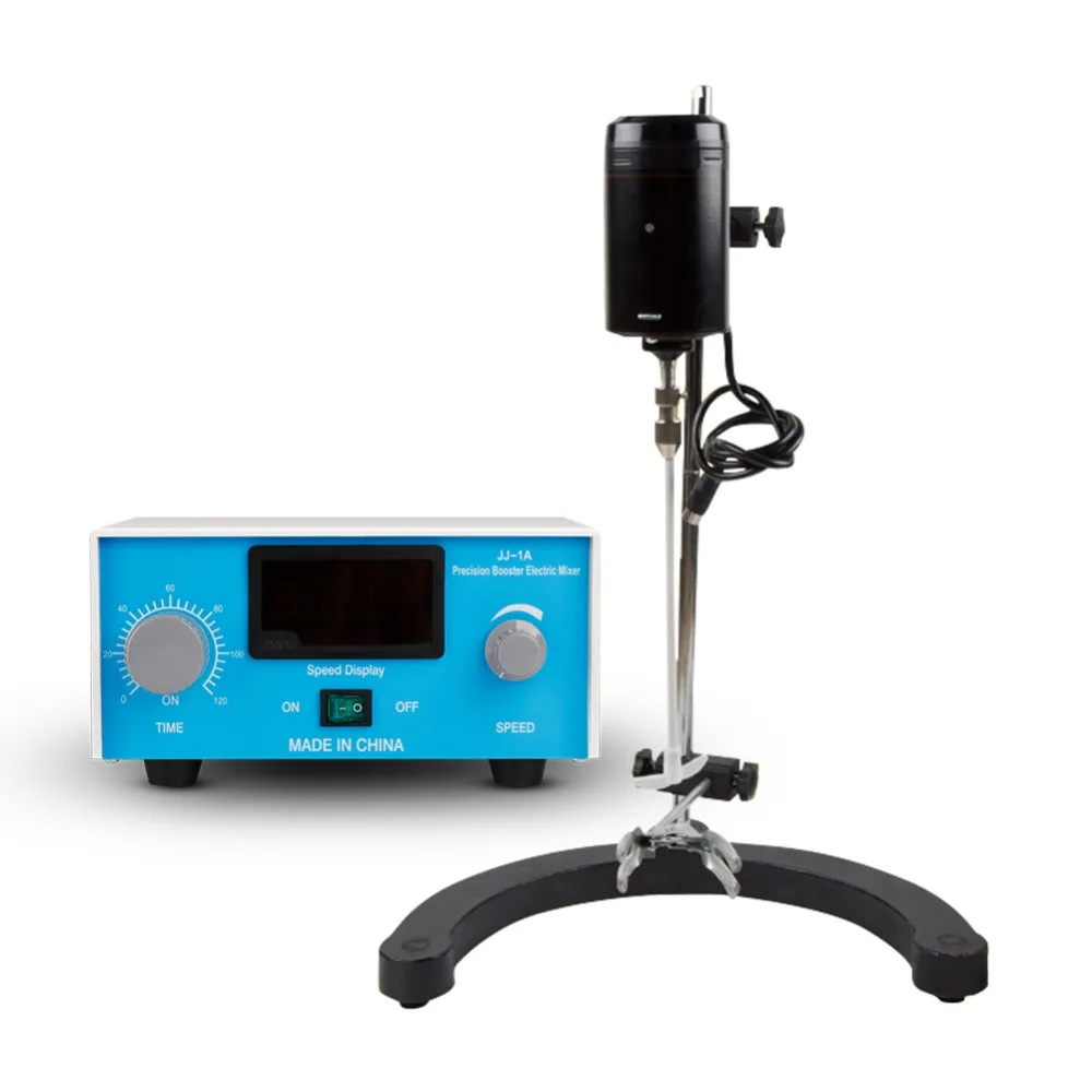 

laboratory Overhead Mixer Digital Electric Laboratory Stirrer 0-3000 rpm Liquid Mixing With Two Stir Bars Timing Adjustable