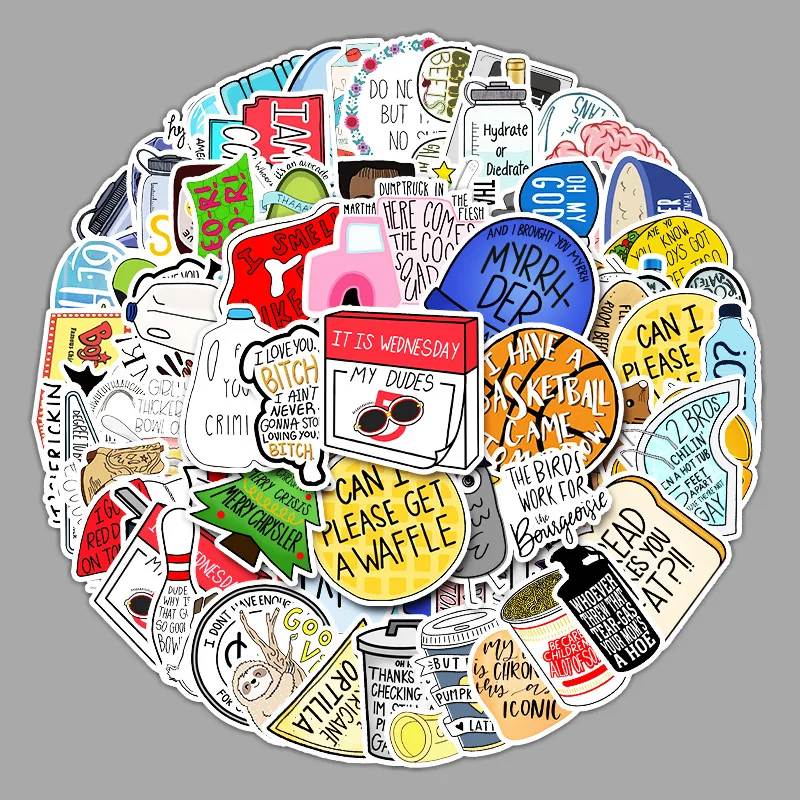 

3 Sets = 300PCS Ins Wind Graffiti Stickers Computer Scooter Car Helmet Mobile Phone Stickers
