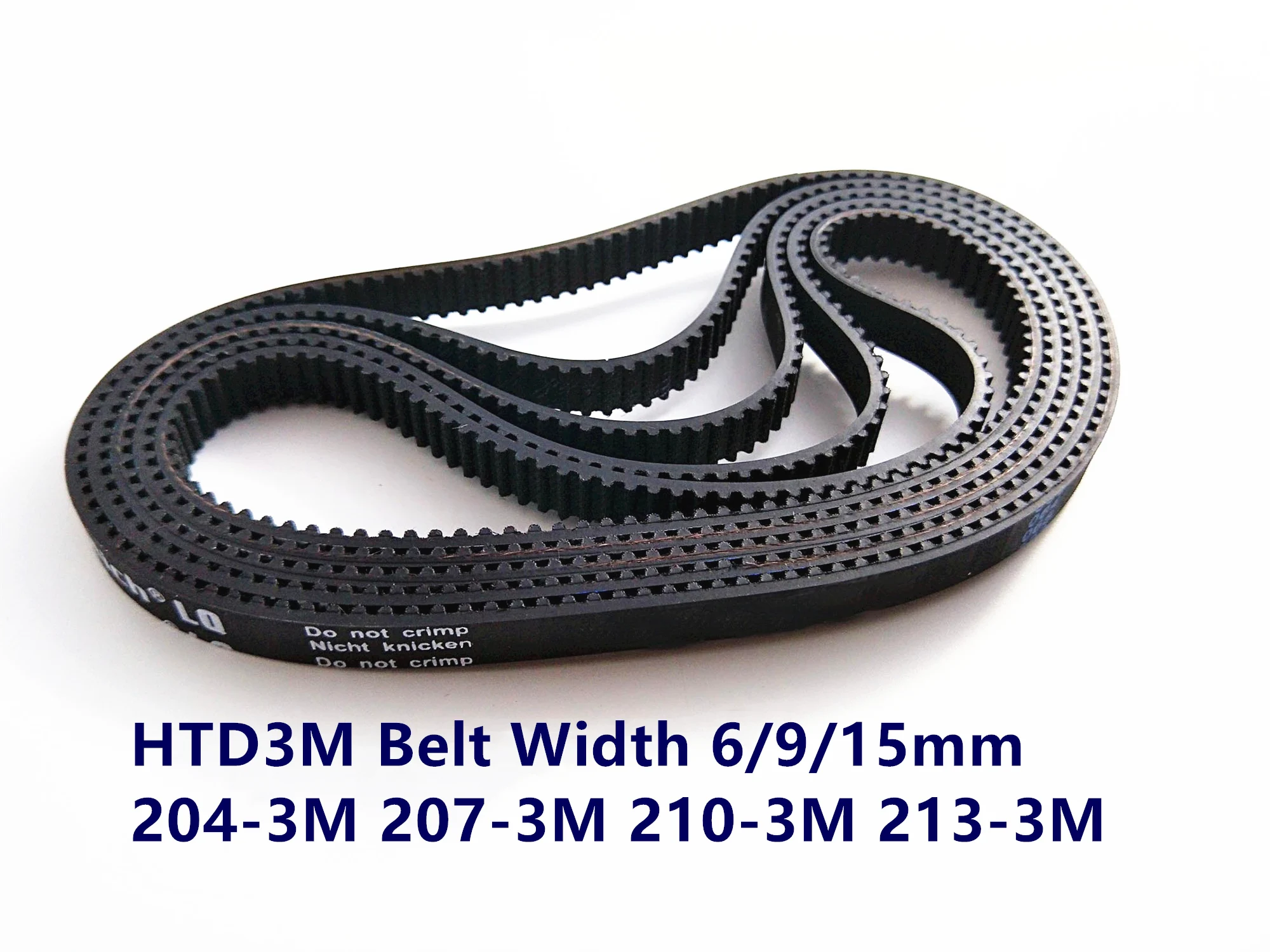 Arc HTD 3M Timing belt C=204 207 210 213 width6/8/9/10/12/15/16mm Teeth68 69 70 71 HTD3M synchronous 204-3M 207-3M 210-3M 213-3M