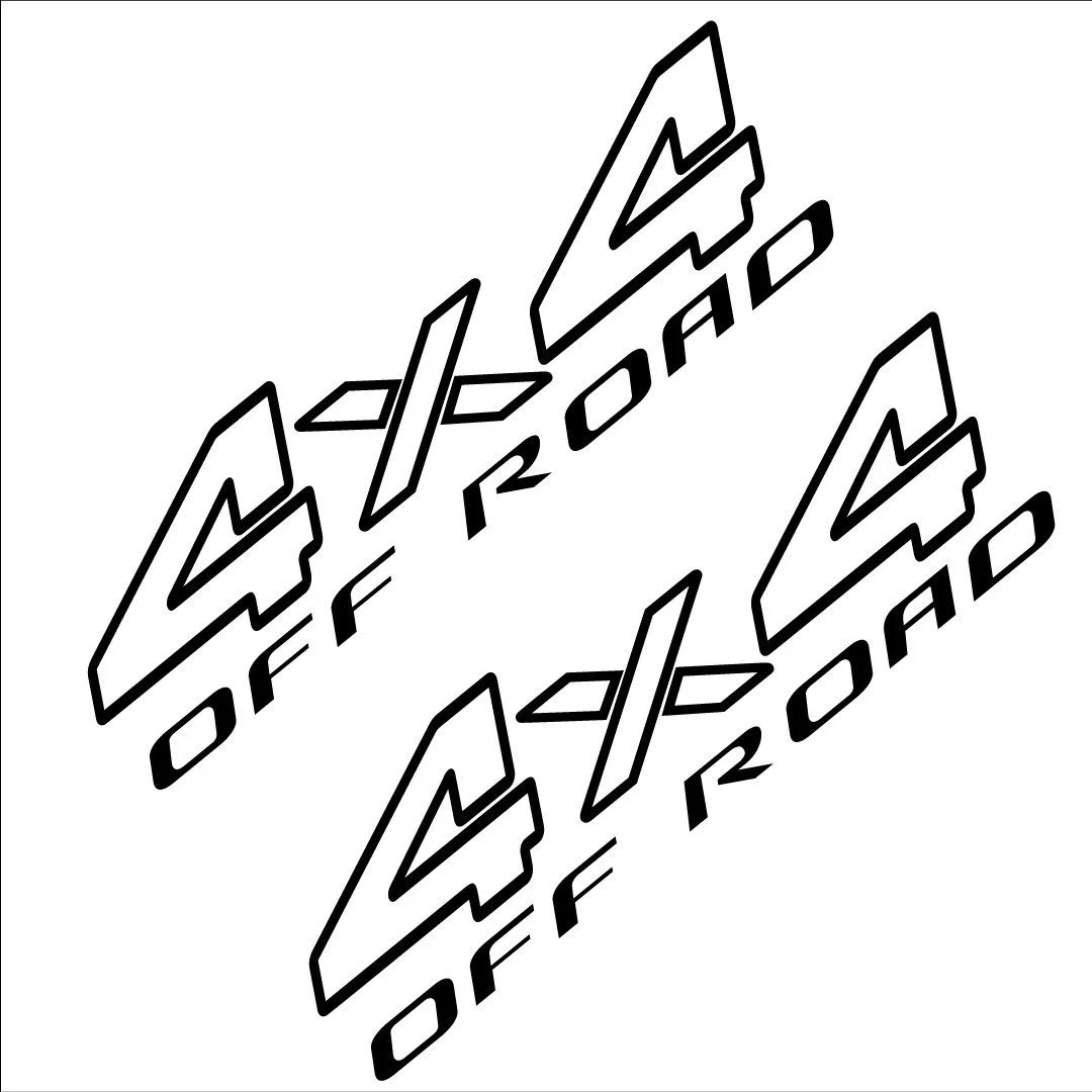 

2 шт., виниловые наклейки на автомобиль, 4x4