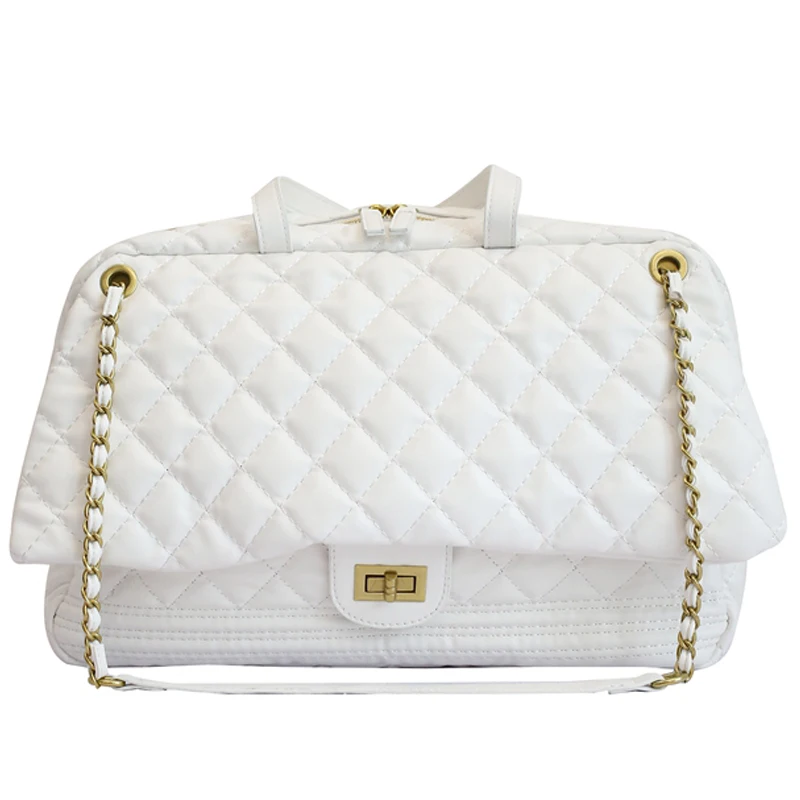 

Lattice Large Tote bag 2020 New High quality PU Leather Women's Designer Handbag High capacity Shoulder Messenger Bag Travel Bag