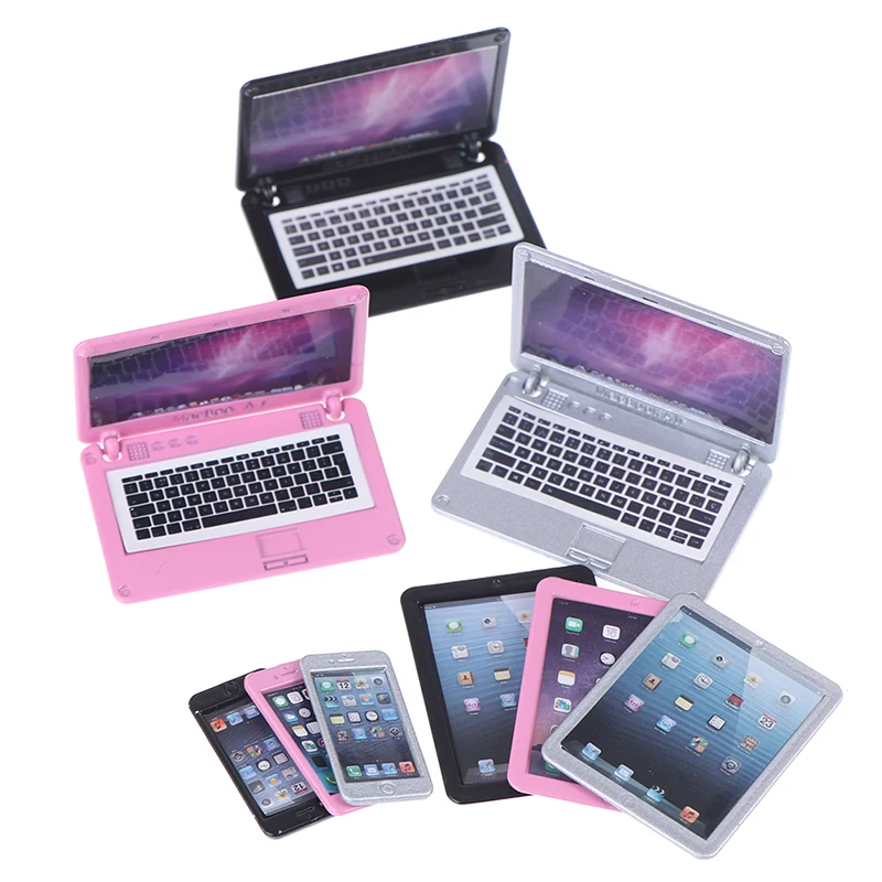 3 шт./компл. моделирование мини-ноутбука планшета сотового телефона миниатюрного