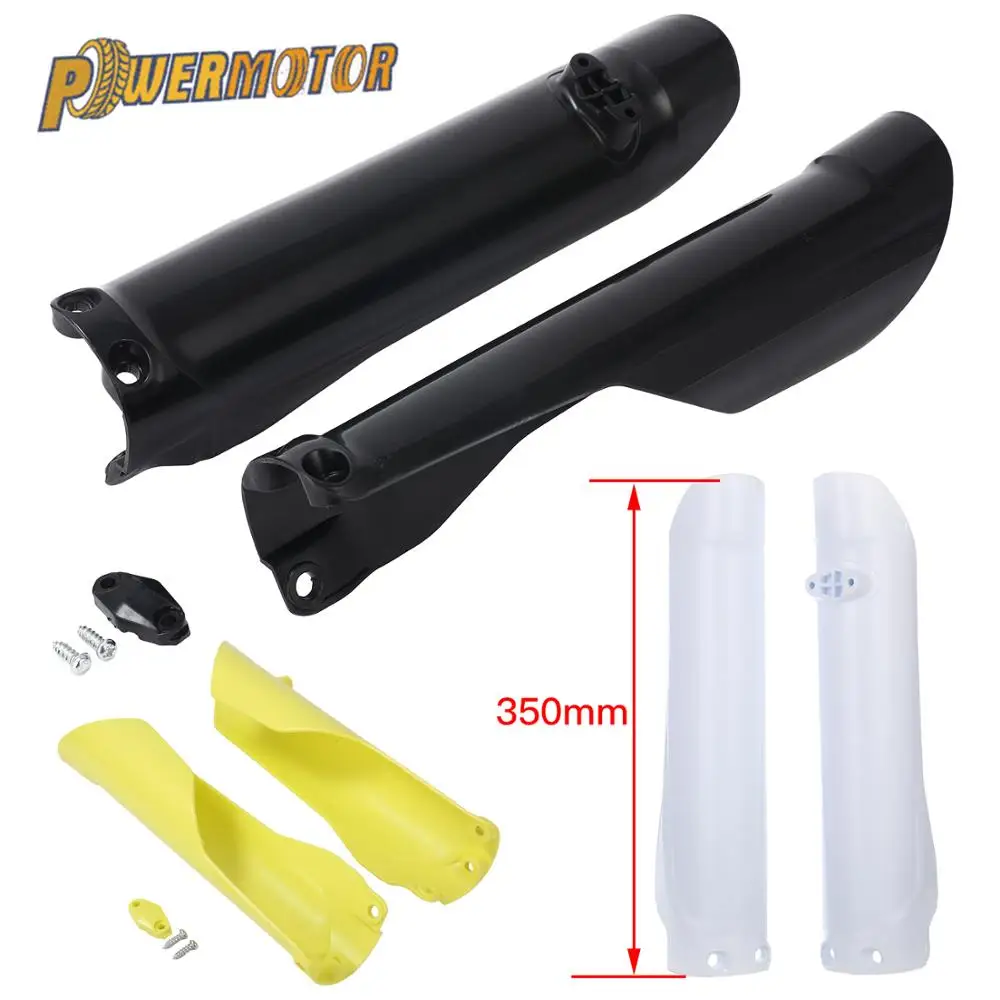 Мотокросс передней вилки защитные чехлы вилы щитки Пластик каркас Защитная