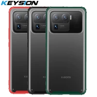 keysion fashion matte phone case for xiaomi mi 11 ultra 5g transparent shockproof back cover for xiaomi mi 11 pro 11i mi 11 lite