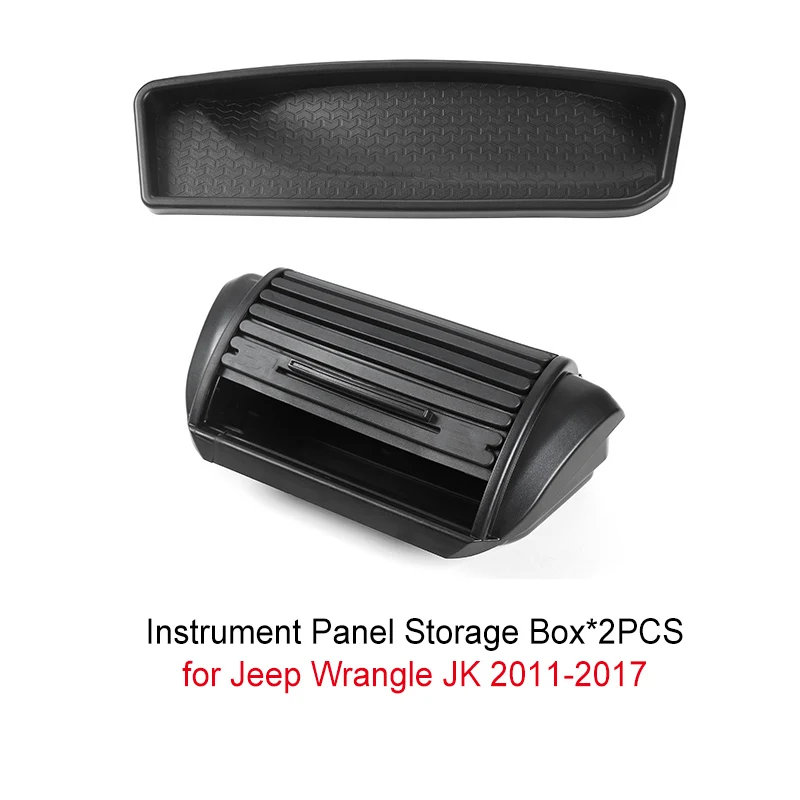2 pcs MOPAI органайзер для Jeep Wrangler JK 2007-, коробка для хранения передней панели, чехол-органайзер для Jeep JK Wrangle, аксессуары - Название цвета: 2 pcs
