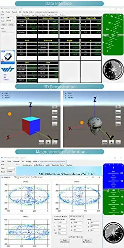 WT931 до 500 Гц AHRS IMU датчик 3 оси Угол+ акселерометр+ гироскоп+ магнитометр MPU-9250 модуль для ПК/Android/MCU