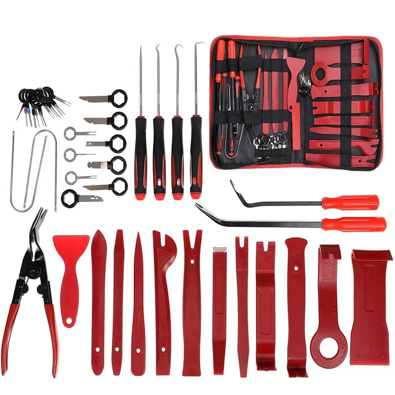 

Набор инструментов для автоматической обрезки и разборки подходит для дверной панели приборной панели автомобиля, с сумкой для хранения