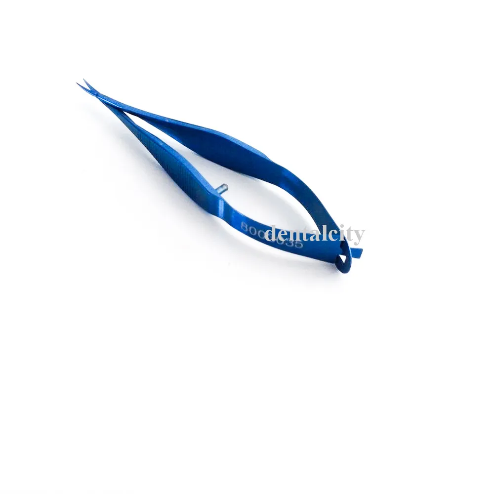 Титановые изогнутые/прямые ножницы Vannas 82 мм хирургический инструмент для