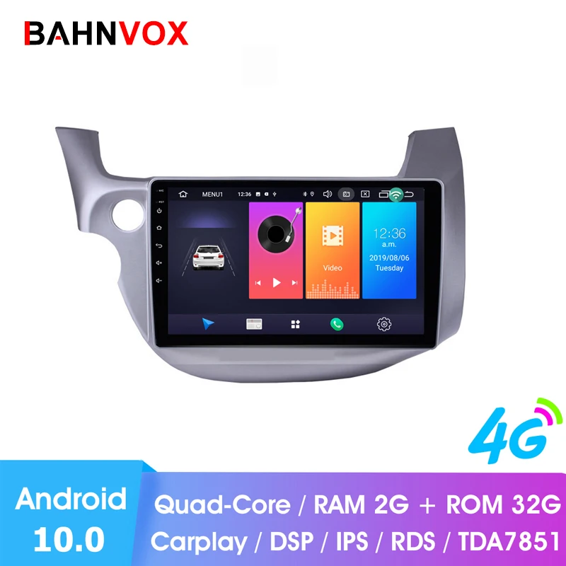10 1 &quotandroid 0 RAM2G Автомобильный gps dvd плеер для honda Fit Jazz LHD 2008 2013 автомобильный Радио