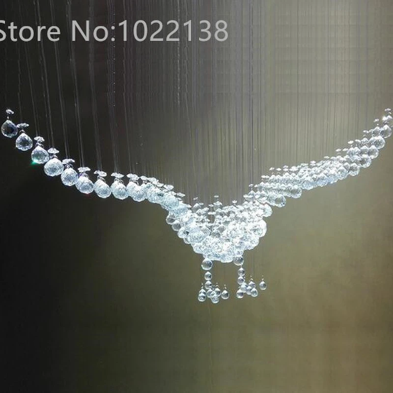 Новые Орлы Дизайн Роскошные Современные хрустальные люстры блеск зал