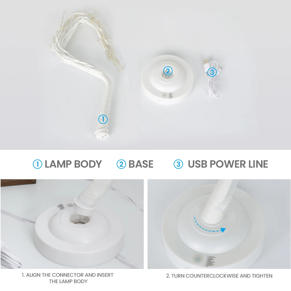 Tree Shape DIY LED String Lights Battery Powered&ampUSB Charging Warm White/RGB Colorful Fairy Light Casual Styling 8 Modes | Лампы и