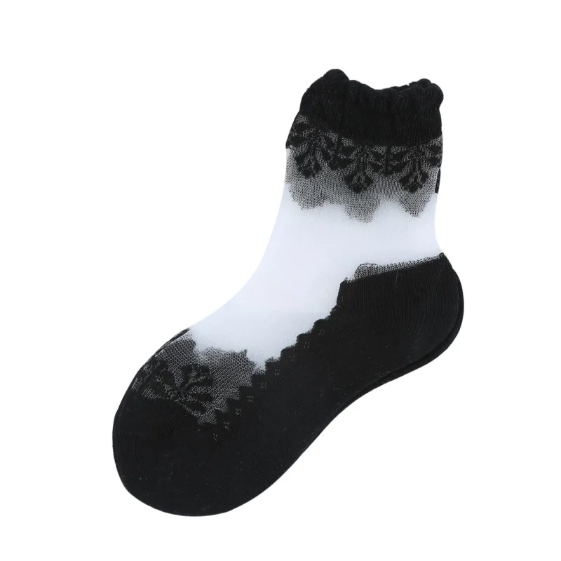 Всесезонные От 0 до 7 лет тонкие носки для маленьких детей однотонные хлопковые