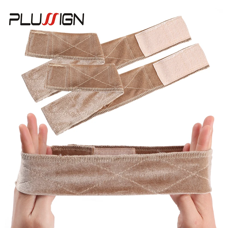 Plussign бархатная головная повязка рукоятка резинки для волос фитнес повязка для волос Прямая горячая Распродажа Регулируемые Широкие зажимы для парика повязка на голову