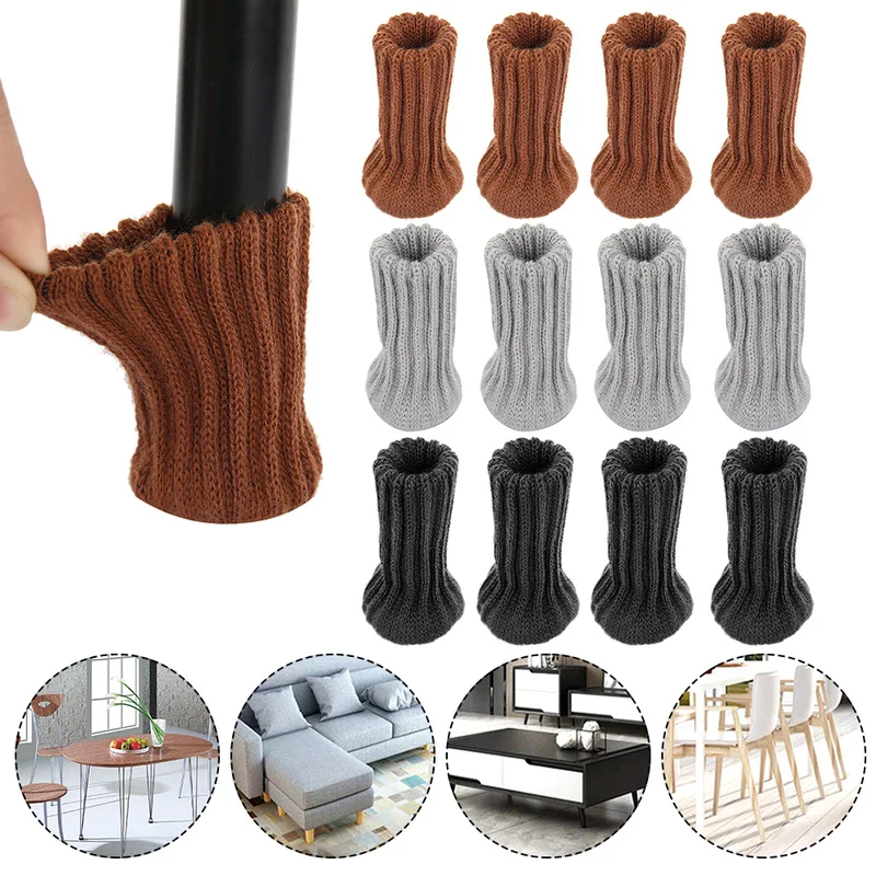 24 шт. свитер двойной вязки с стул стол ног носки ткань защитные приспособления