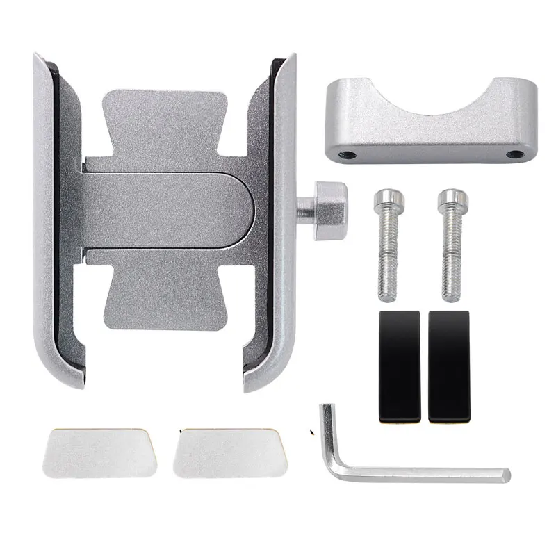 

Motorcycle Bike Mobile Phone Holder Aluminum Bicycle Riding Bracket GPS Mount Handlebar Stand Support 3.5-6.5inch Smartphones