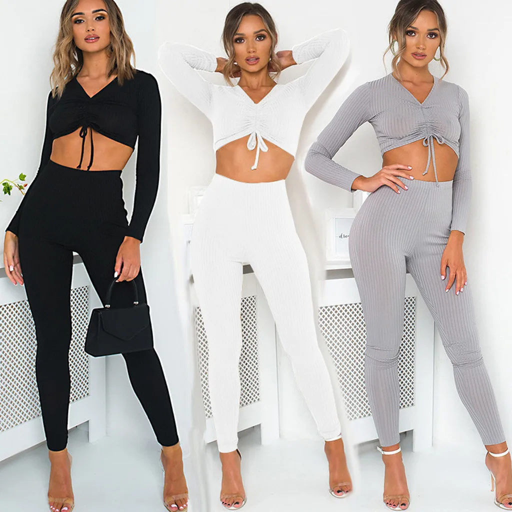 Женский набор для йоги одежда спортзала Омбре бесшовные леггинсы + укороченные