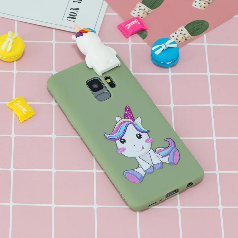3D Rabbit Bear Stand Toys Cartoon S10 Case For Samsung S8 S9 Plus S10e Lite Unicorn Cover |