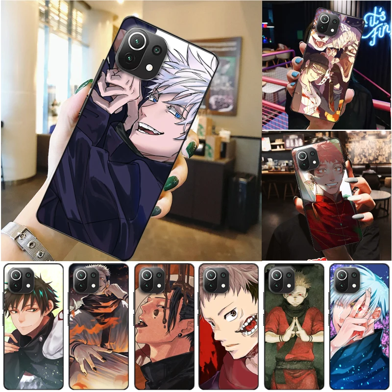 

Jujutsu Kaisen Yuji Itadori Satoru Gojo Sukuna Fushiguro Megumi Phone Case For Xiaomi 11 Lite Pro Ultra Cases Soft TPU Funda