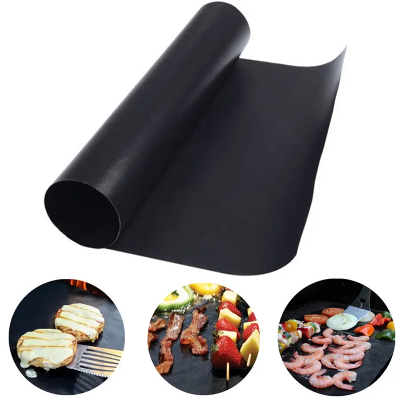 

Non Stick BBQ Grill Liners Oven Grill Foil Barbecue Liner Reusable Mat Bbq Tools Bbq Accessories Grill Mat 1Pcs/2Pcs 44*33cm