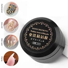 Твердый уплотнительный слой геля для дизайна ногтей Многофункциональный не стирающийся Быстросохнущий липкий клей для наращивания ногтей инструмент для маникюра