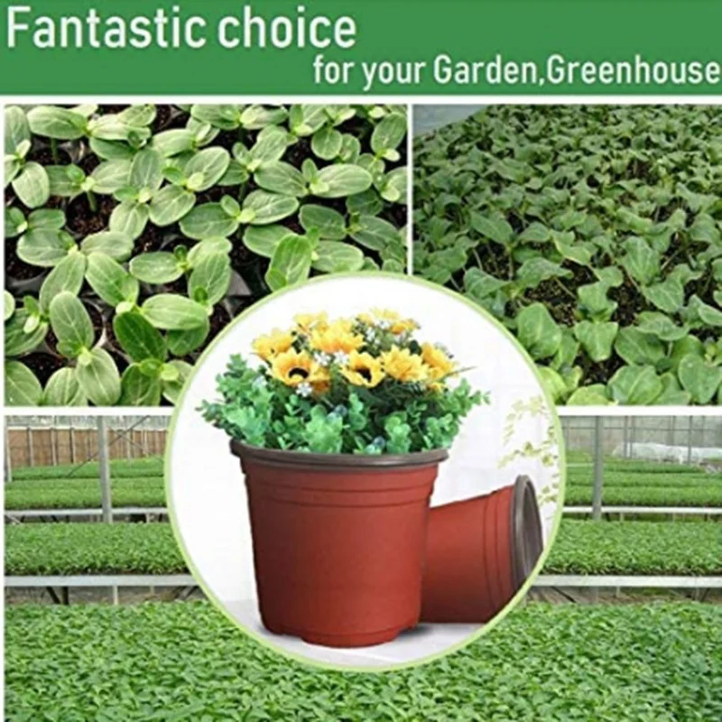 

100 Pieces of Plastic Plant Nursery Flower Pot Nursery Flower Seedling Entry Pot