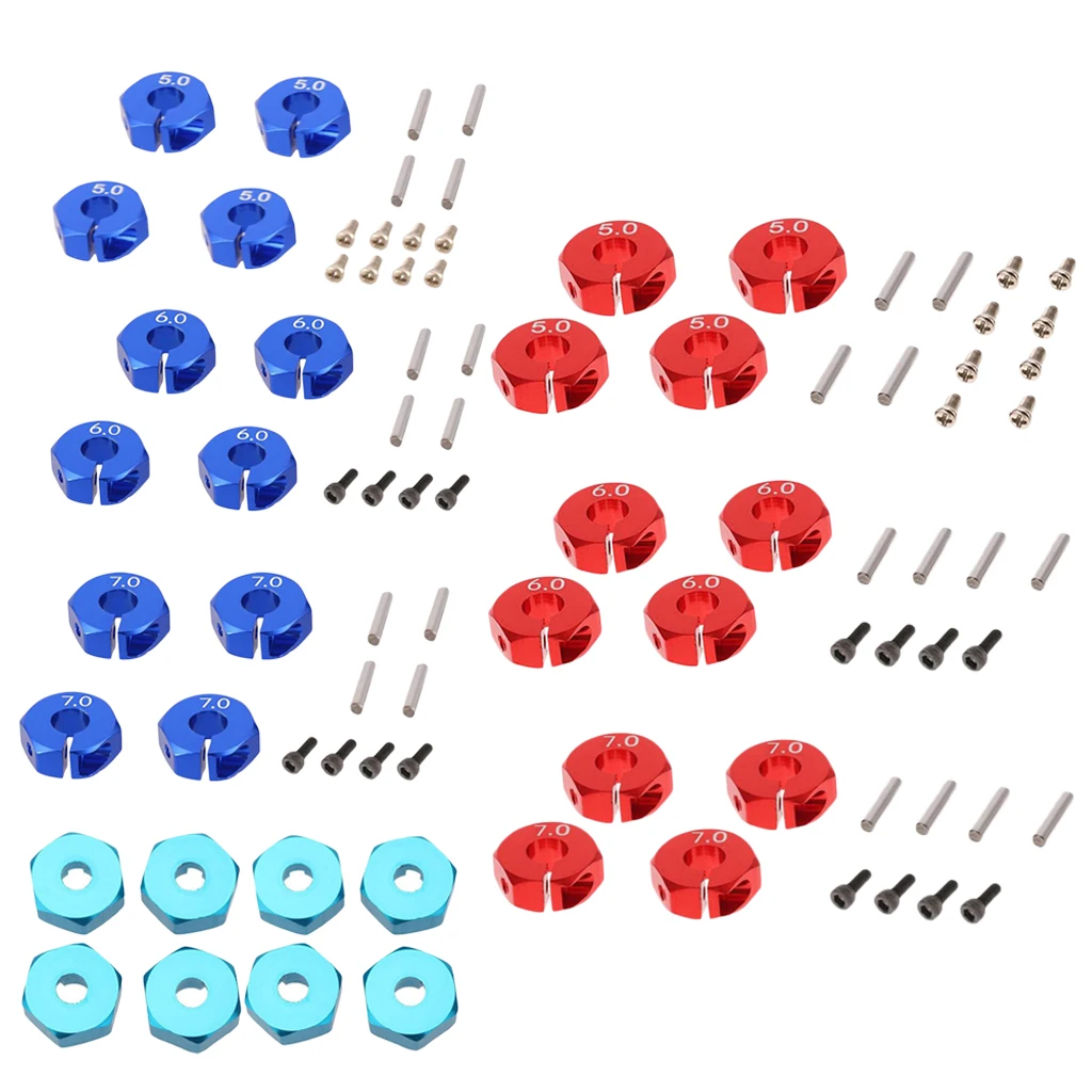 4 RC автомобиль грузовик 12 мм колеса шестигранный адаптер ступицы для осевого