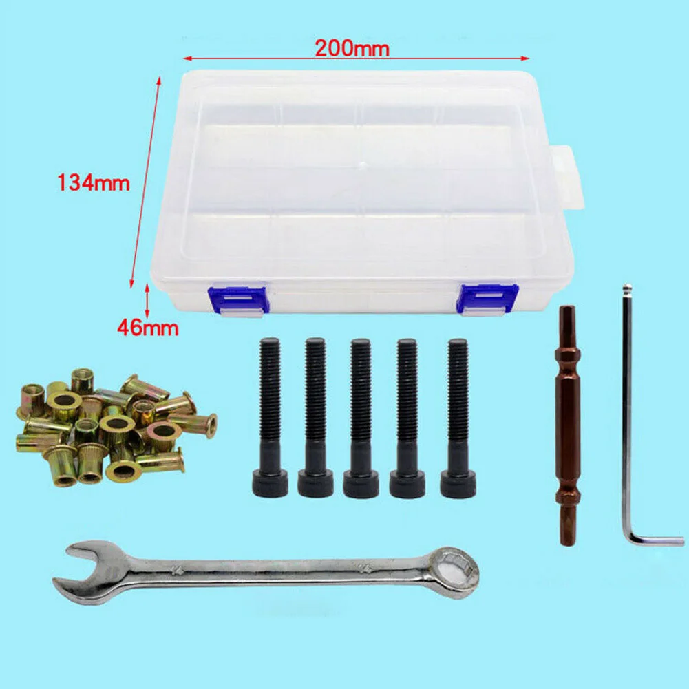 

109pcs/set DIY Practical Nuts Tool Kit Electric Rivet Pistola Home With Spanner Pneumatic Manual Easy Storage Portable Handheld
