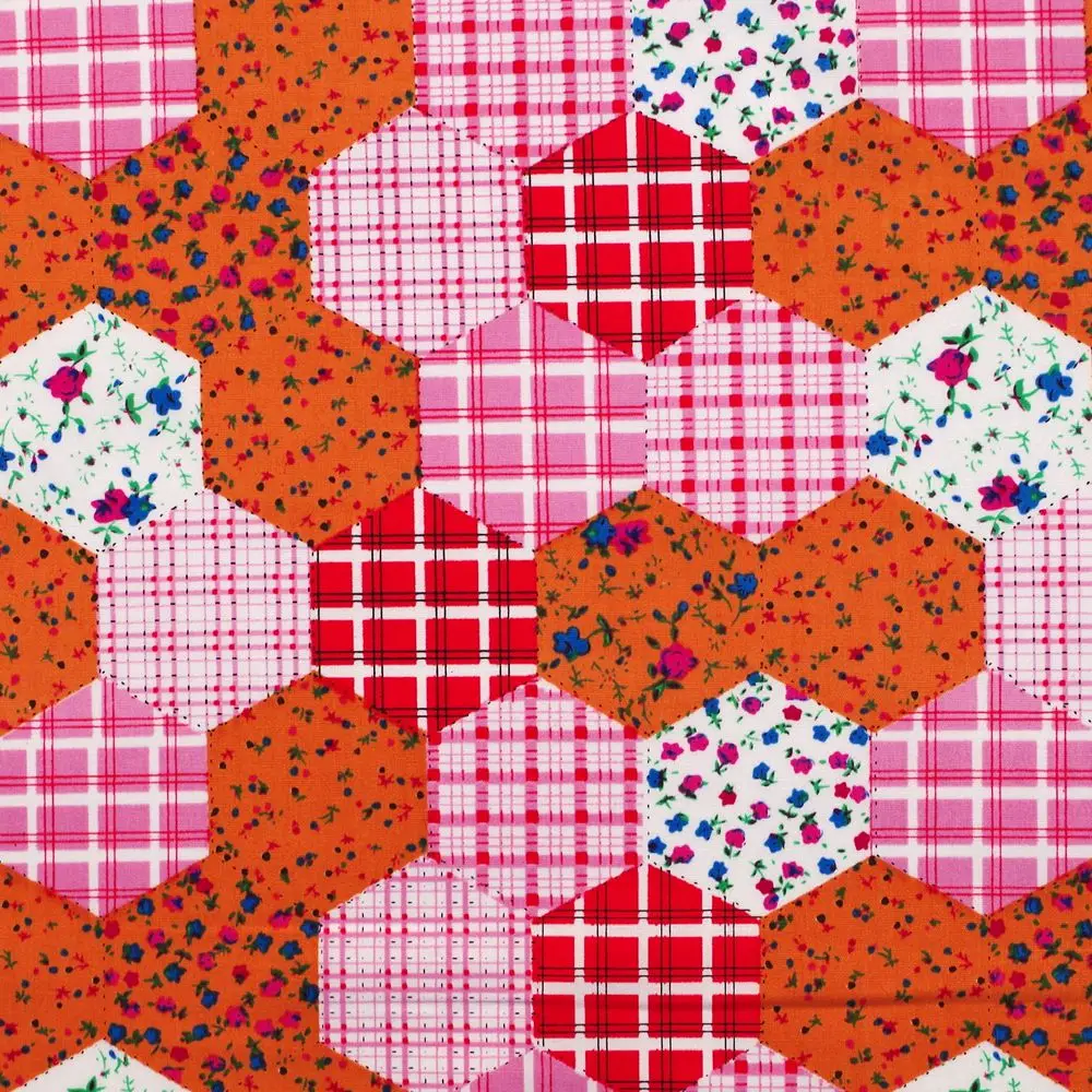 1 ярд хлопчатобумажная Поплиновая Ткань для шитья платья ткани постельного белья