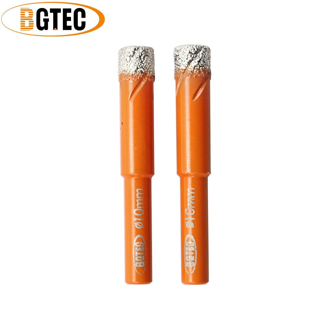 BGTEC 2 шт. Круглый хвостовик 10 мм Вакуумные Паяные алмазные сверла для керамической