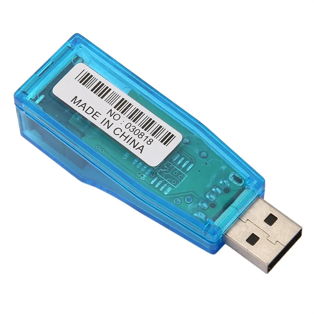 USB 1 к LAN RJ45 Ethernet 10/100 Мбит/с сетевой адаптер для Win7 Win8 Android Tablet PC Синий оптовая
