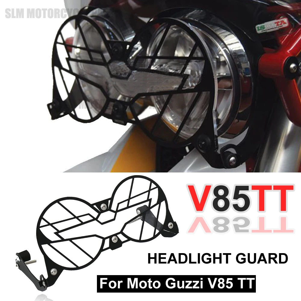 

For Moto Guzzi V85 TT NEW Motorcycle Folding Headlight Guard Protector Grill Double Protection V85TT