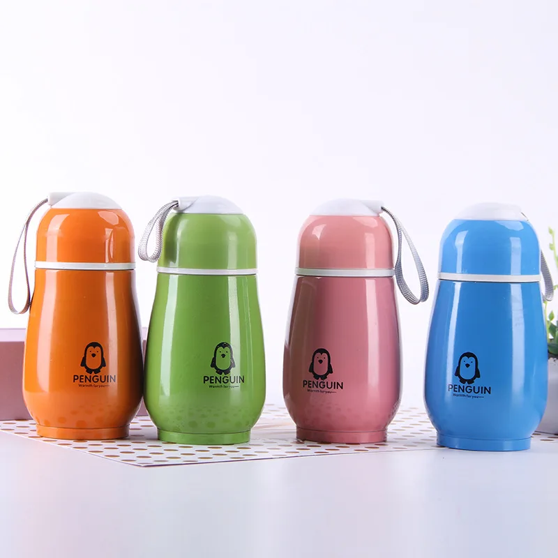 Модная Портативная кружка детская мультяшная Подарочная из нержавеющей стали с