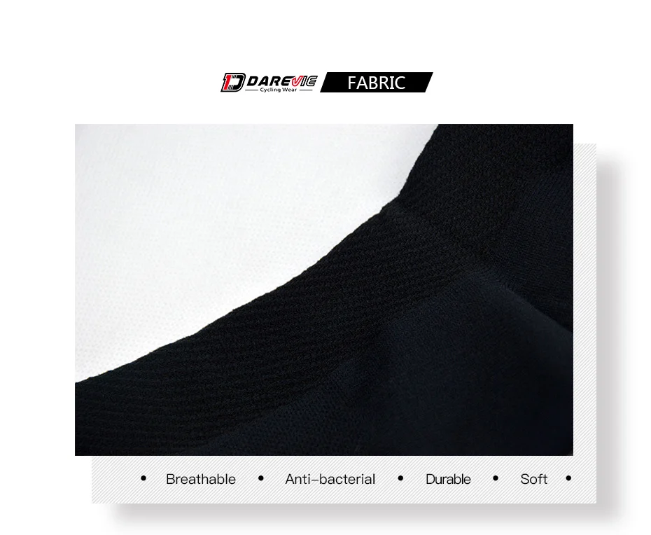 Darevie cycling socks soft sports socks breathable socks elastic biking socks anti-bacterial reflective bicycle cocks MTB road