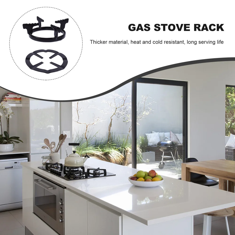 

2Pcs Gas Stove Racks Moka Pot Stands Wok Support Rings Gas Burner Racks