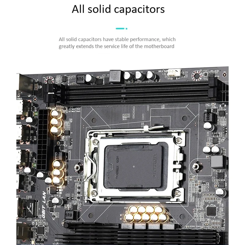 

SZMZ X89L Computer Motherboard Desktop Eat Chicken Game Design Rendering Multi-Open Opteron Supports DDR3 Memory