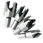 4 шт. сверло для деревообработки Тип когтей для столярных работ пробковая дрель 58 12 38 14 древесная Пробка резак нож для пробки ручной инструмент из углеродистой стали